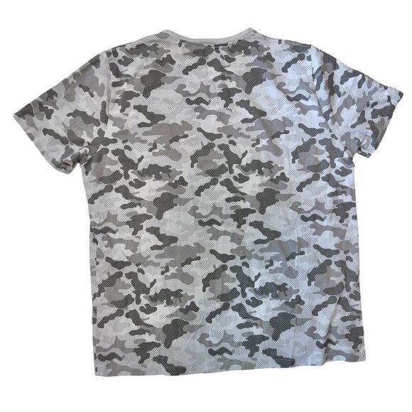 Tommy John Gray Camo Print Micro Modal Soft Casual Shirt Men's XL - Picture 4 of 4